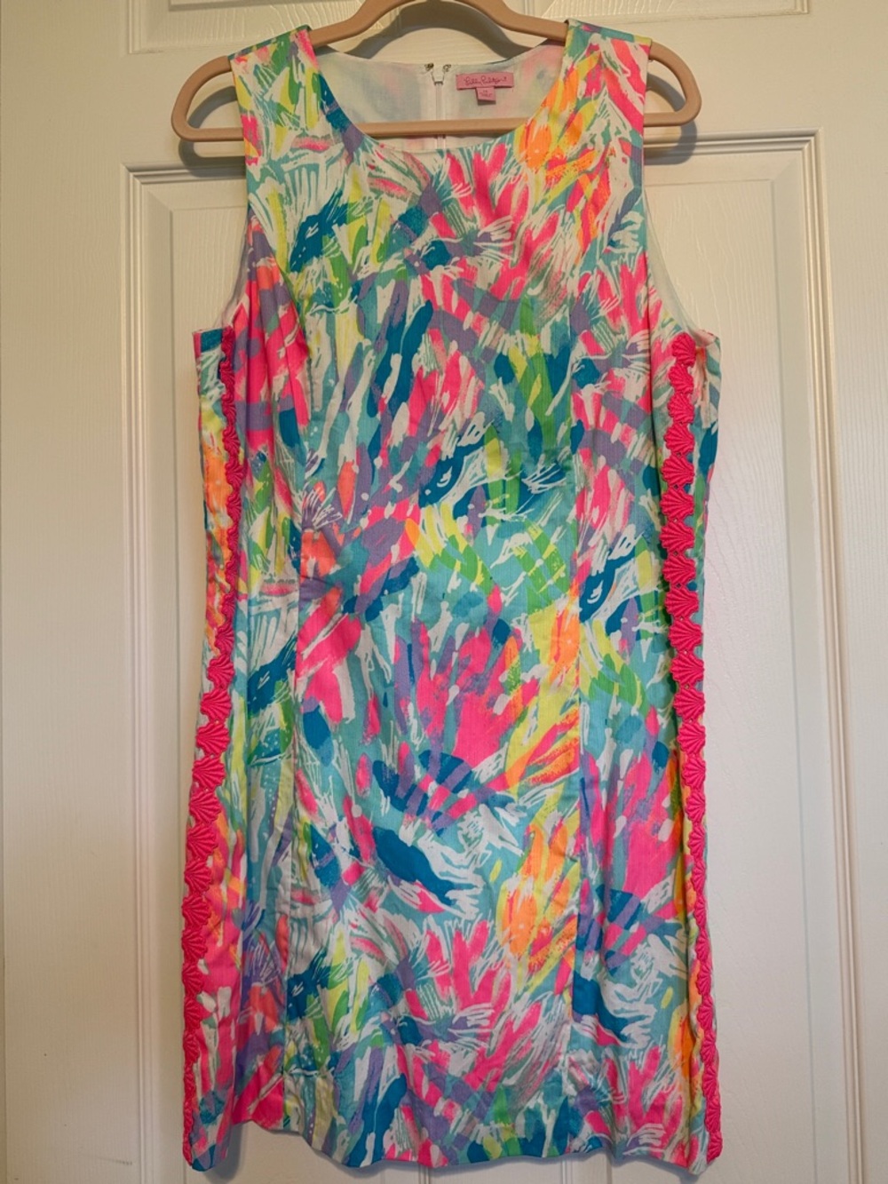 Lilly Pulitzer Multicolor Tropical Shift Dress in Pink, Blue, Green, Yellow
